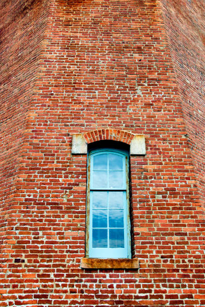 istock Glass window on the side of a brick building 1192872722