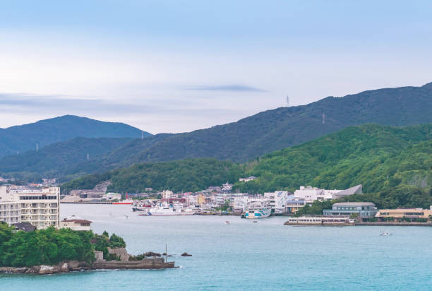 関西日本のトバ諸島群の穏やかなアサリ海の空 - 湾 ストックフォトと画像