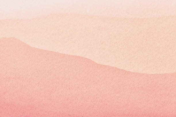 arte abstracto fondo claro colores rosa y coral. pintura de acuarela sobre lienzo con degradado. - watercolor paper fotografías e imágenes de stock