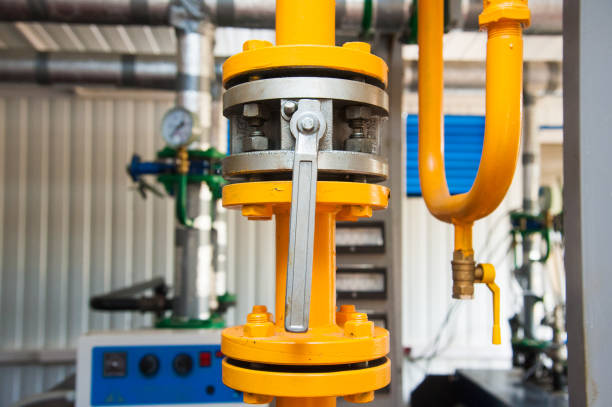 istock Modern boiler room equipment for heating system 1192876999