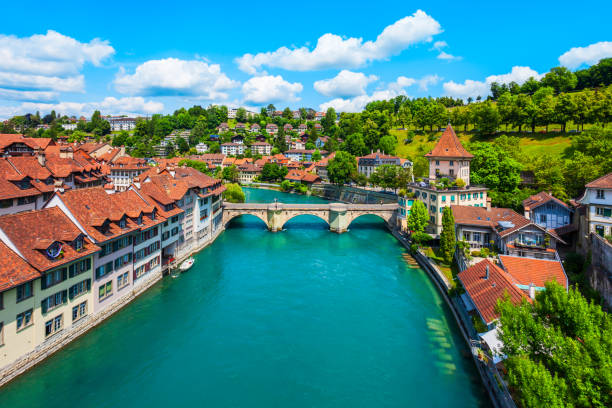 istock Bern aerial panoramic view, Switzerland 1192877889