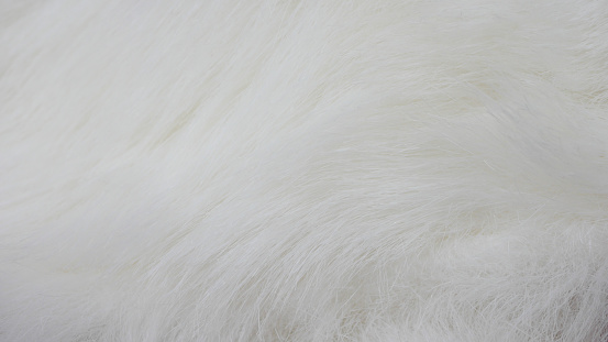 white fabric background, white cloth and soft white fur