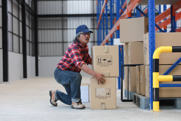 istock Asian worker man hurt his back 