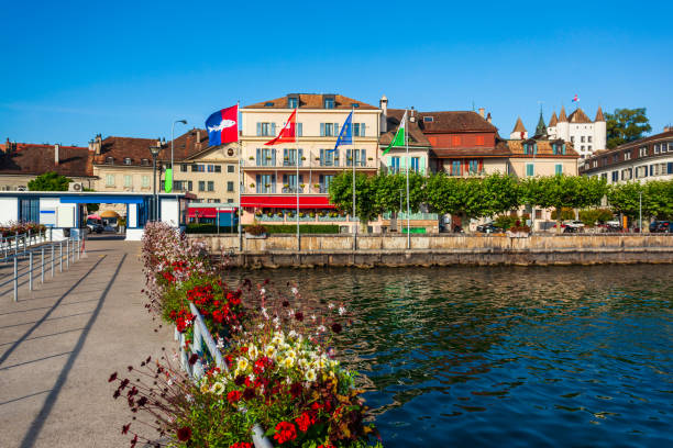 istock Nyon town on Lake Geneva 1192889088