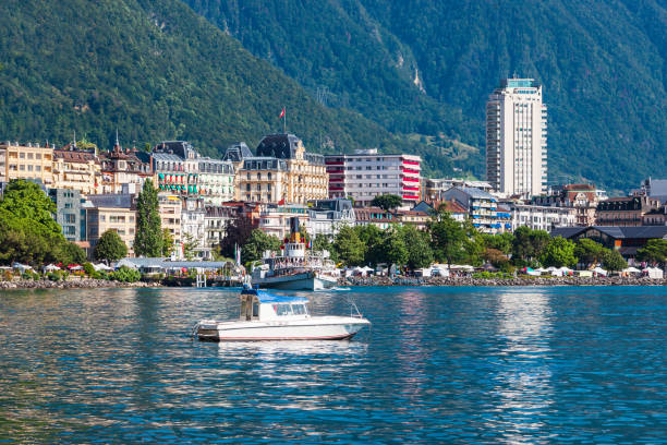 istock Montreux town on Lake Geneva 1192889143