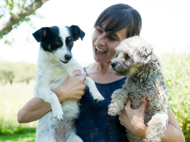 istock woman with pet 1192889249