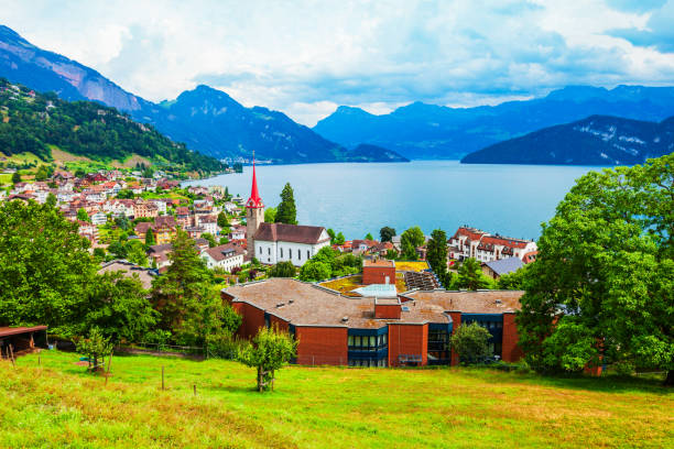 istock Weggis town on Lake Lucerne 1192890446