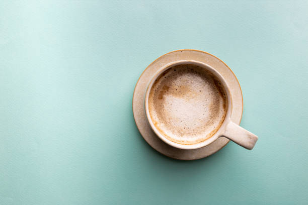 istock Cup of coffee top view 1192892086