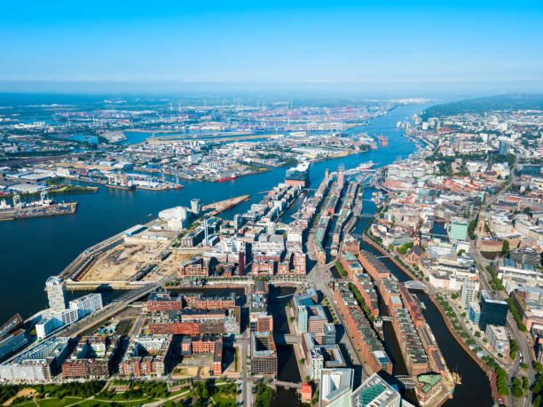 istock Hamburg city centre view, Germany 1192893692