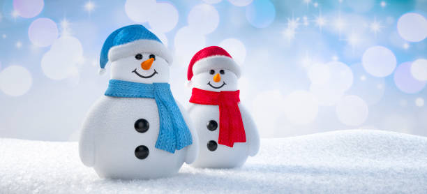 istock Happy cute little 3D Snowman 1192898090