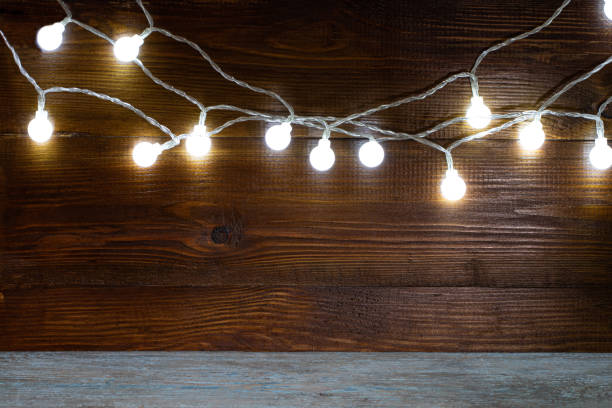 istock Christmas rustic background - vintage planked wood with copy space 1192900893