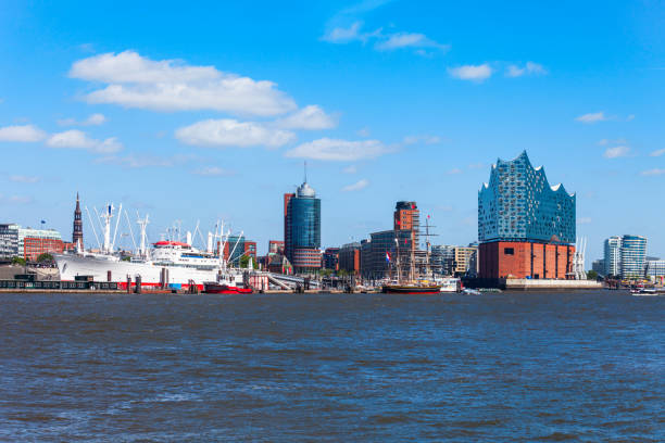 istock Hamburg city centre view, Germany 1192903272