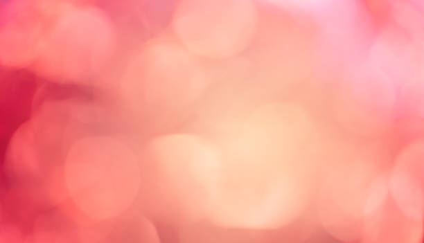abstract blur gradient red and orange tone color gradient tone with circle bokeh light background for merry christmas and happy new year season concept