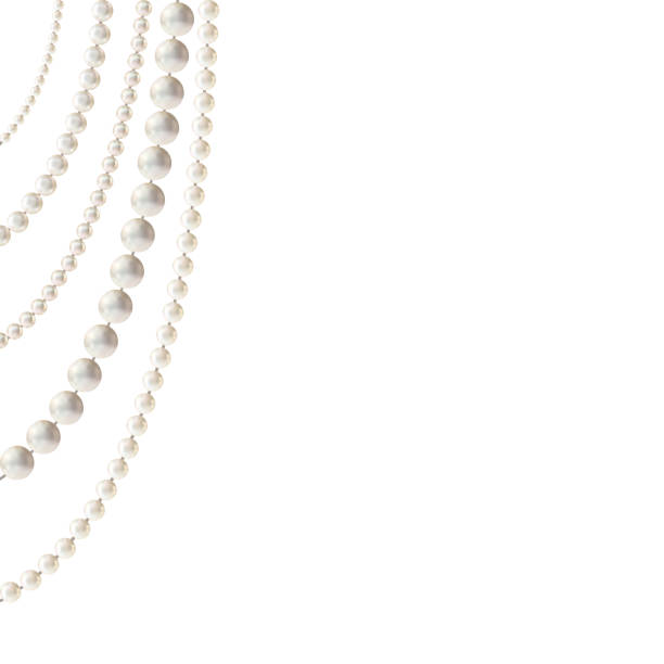 istock Pearls. Necklace. Jewelry. White. Decoration. Vector illustration. 1192903532