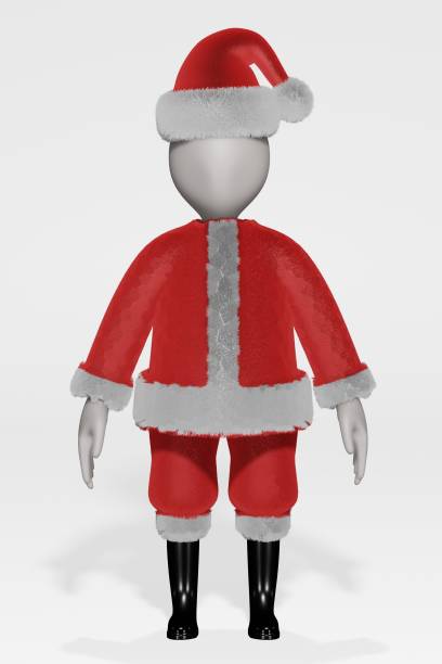 istock 3D Render of Cartoon Character as Santa 1192903857
