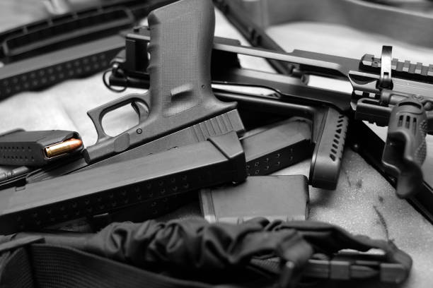 istock handguns, rifles and ammunition 1192904049
