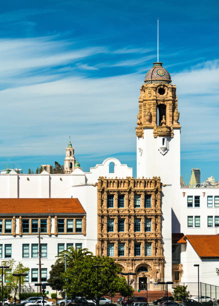 Mission High School, a historic building in San Francisco - California, United States