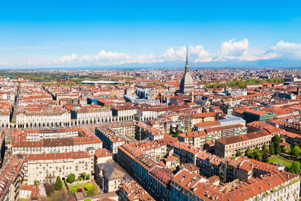 istock Turin aerial panoramic view, Italy 1192904936