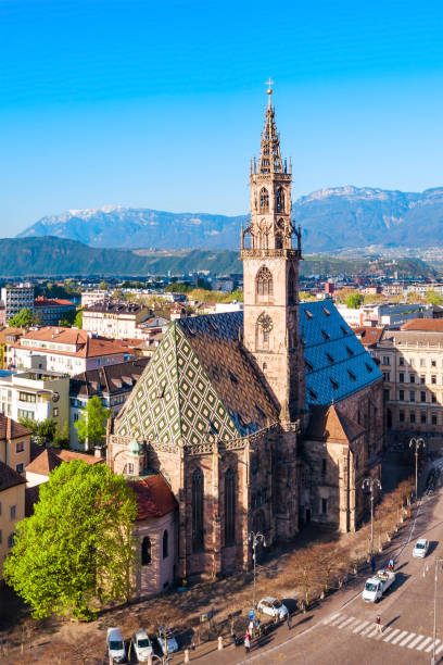 istock Bolzano Cathedral aerial panoramic view 1192904998