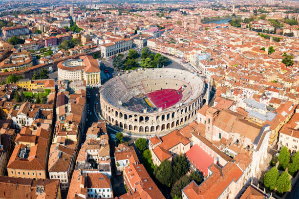 istock Verona Arena aerial panoramic view 1192905017