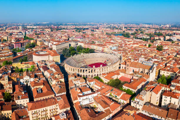 istock Verona Arena aerial panoramic view 1192905046