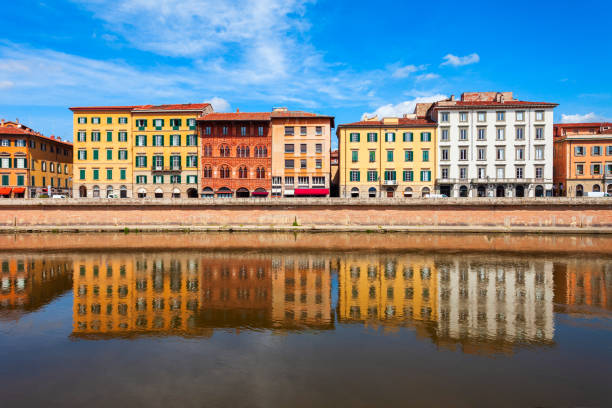 istock Colorful houses, Arno river waterfront 1192905063