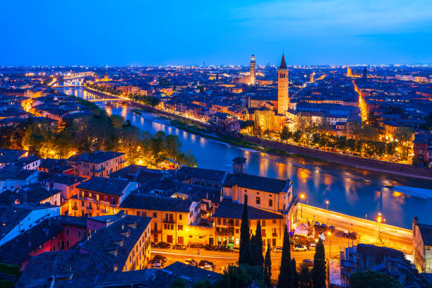 istock Verona aerial panoramic view, Italy 1192905770