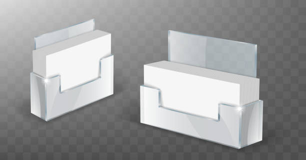 istock Acrylic business card holder glass plastic display 1192907124