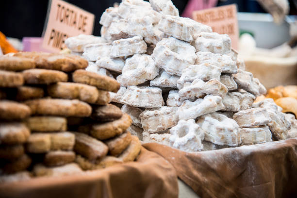 istock Typical Spanish sweets in the medieval market 1192907673