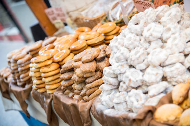 istock Typical Spanish sweets in the medieval market 1192907779