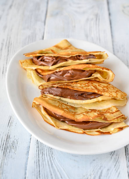 istock Crepes with chocolate cream 1192912326