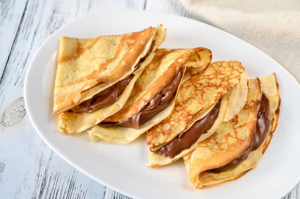 istock Crepes with chocolate cream 1192912341