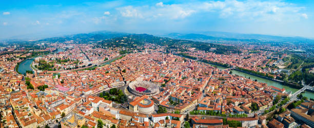 istock Verona Arena aerial panoramic view 1192912622