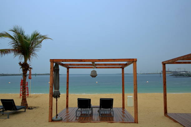 istock Famous Jumeirah beach in Dubai. 1192913636