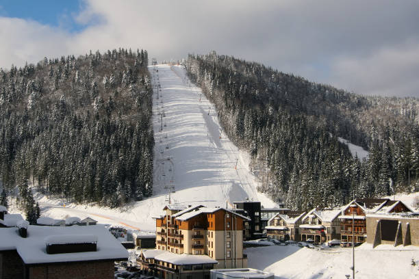 istock Slope on the skiing resort 1192914970