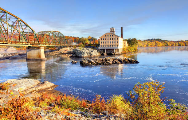 istock Mills on the Androscoggin River in Topham, Maine 1192917226