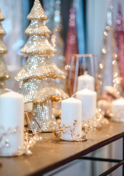 istock beautiful Christmas tree and details in decorated room 1192918291