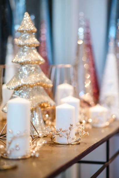 istock beautiful Christmas tree and details in decorated room 1192918293