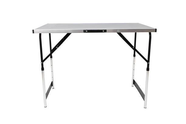 istock Height Adjustable Wallpaper Foldable Pasting Table with MDF Top and Aluminium Frame. Isolated with handmade clipping path. 1192919589