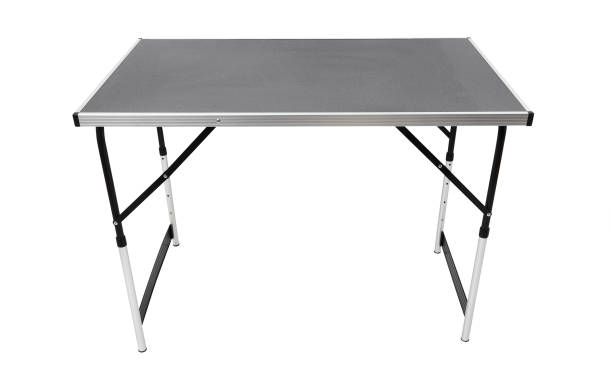 istock Height Adjustable Wallpaper Foldable Pasting Table with MDF Top and Aluminium Frame. Isolated with handmade clipping path. 1192919613