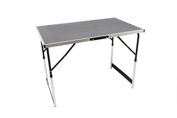 istock Height Adjustable Wallpaper Foldable Pasting Table with MDF Top and Aluminium Frame. Isolated with handmade clipping path. 1192919642