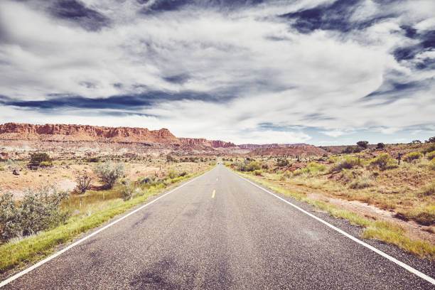 istock Scenic road on a sunny summer day. 1192921384