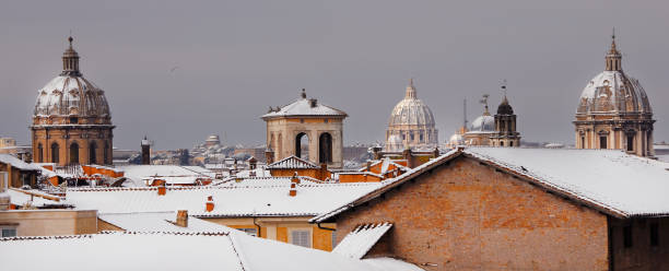 istock Rome center with snow view 1192922599