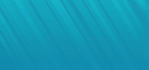 illustrations, cliparts, dessins animés et icônes de fond abstrait bleu de gradient avec des lignes de rayons ou des rayures géométriques diagonales comme toile de fond de vecteur d'effet de lumière sous-marine, idée de l'image d'élément de conception de couverture de bannière ou de flyer - abstract aquatic backgrounds flowing