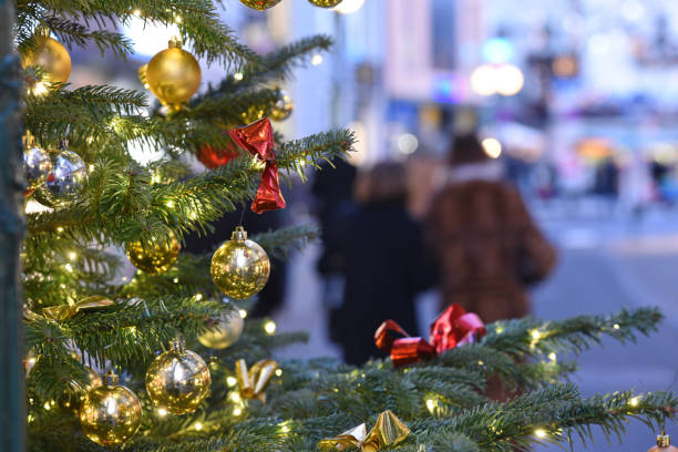 istock Christmas tree in the pedestrian area in Bad Ischl 1192930260