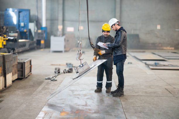 istock Supervising engineer in aluminum factory 1192936408