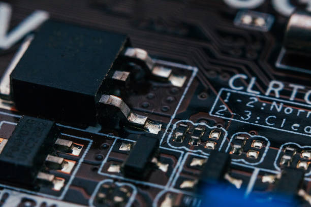 istock Circuit board repair. Electronic hardware modern technology. Motherboard digital personal computer chip. Tech science background. Integrated communication processor. Information engineering component 1192938536
