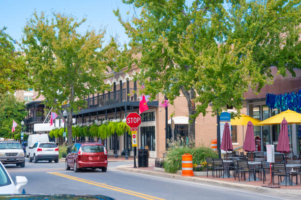 downtown pensacola, florida - pensacola imagens e fotografias de stock