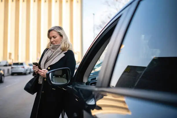 Business person enjoying their Mazda