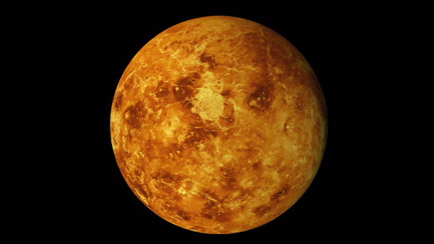 istock Rotation of the planet Venus, computer generated. 3d rendering of realistic background. Elements of this image are presented by NASA 1192946508